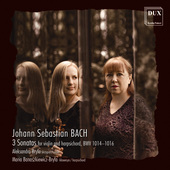 Album artwork for Bach: 3 Sonatas for Violin & Harpsichord