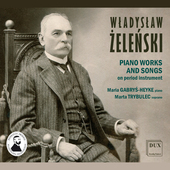 Album artwork for Zelenski: Piano Works And Songs on period instrume