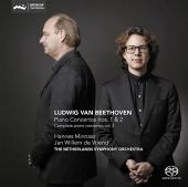 Album artwork for Beethoven: Piano Concertos 1 & 2 / Minnaar