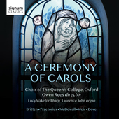 Album artwork for A CEREMONY OF CAROLS / Queen's College, Oxford