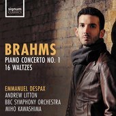 Album artwork for Brahms: Piano Concerto No. 1 - 16 Waltzes, Op. 39 