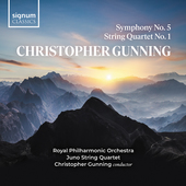 Album artwork for Christopher Gunning: Symphony No. 5 - String Quart