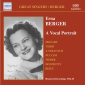 Album artwork for ERNA BERGER: A VOCAL PORTRAIT