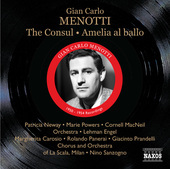 Album artwork for Menotti: The Consul, Amelia al Ballo