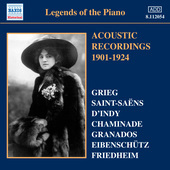 Album artwork for Legends of the Piano - Acoustic Recordings 1901-19