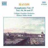Album artwork for Haydn: Symphonies - Vol. 17, nos. 54, 56, 57