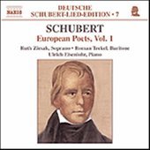 Album artwork for Schubert : European Poets Vol 1