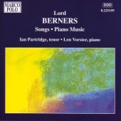 Album artwork for Berners: SONGS, PIANO MUSIC