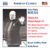 Album artwork for Sousa: Music for Wind Band Volume 8