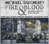 Album artwork for Daugherty: Fire & Blood / Jarvi