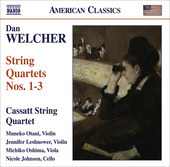 Album artwork for Welcher: String Quartets nos. 1-3