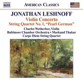 Album artwork for Leshnoff: Violin Concerto
