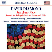 Album artwork for David Diamond: Symphony No. 6, Rounds & Music for
