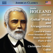 Album artwork for Justin Holland: Guitar Works & Arrangements