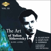 Album artwork for THE ART OF YULIAN SITKOVETSKY VOL. 3