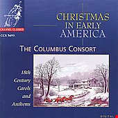 Album artwork for Christmas in Early America. Columbus Consort