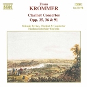 Album artwork for KROMMER: CLARINET CONCERTOS OPP.35, 36 & 91