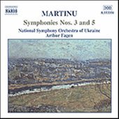 Album artwork for MARTINU: SYMPHONIES NOS. 3 AND 5