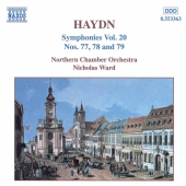 Album artwork for Haydn: Symphonies Vol. 20 - Nos. 77-79 (Ward)