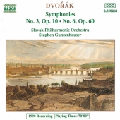 Album artwork for Dvorak: Symphonies nos. 3 & 6 (Gunzenhauser)
