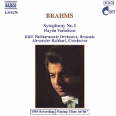 Album artwork for Brahms: Symphony no. 1, Haydn Variations (Rahbari)