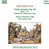 Album artwork for Beethoven: Violin Sonatas op. 30, nos. 1-3 (Jando)
