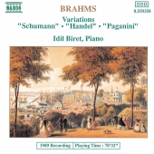 Album artwork for Brahms: Schumann, Handel, Paganini Variations