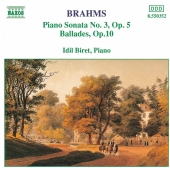 Album artwork for Brahms: Piano Sonata no. 3, Ballades op. 10 (Biret