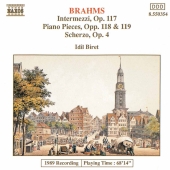 Album artwork for Brahms: Intermezzi, Piano Pieces, Scherzo (Biret)