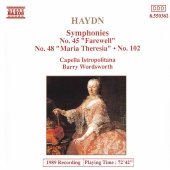 Album artwork for Haydn: Symphonies Nos. 45, 48, 102 (Wordsworth)