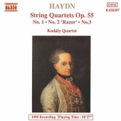 Album artwork for HAYDN: STRING QUARTETS OP. 55, NOS. 1-3