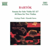 Album artwork for BARTOK . SONATA FOR SOLO VIOLIN.