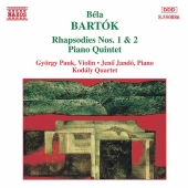 Album artwork for RHAPSODIES 1,2; PIANO QUINTET