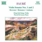 Album artwork for FAURE. VIOLIN SONATAS NOS. 1 & 2.