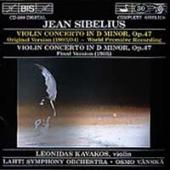 Album artwork for Sibelius: VIOLIN CONCERTO / Kavakos