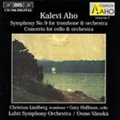 Album artwork for Aho: SYmphony No. 9, Cello Concerto (Vanska)