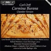 Album artwork for CARL ORFF: CARMINA BURANA (CHAMBER VERSION)