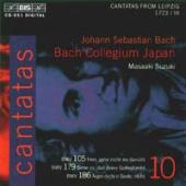 Album artwork for Bach: CANTATAS 105, 179 & 186 / Suzuki