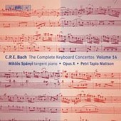 Album artwork for C.P.E. BACH: KEYBOARD CONCERTOS VOL. 14