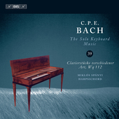 Album artwork for C.P.E. Bach: The Solo Keyboard Music, Vol. 39