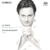 Album artwork for Bach: Cello Suites Nos. 1, 4, 5 played on viola