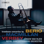 Album artwork for MacMillan, Verbey & Berio: Trombone Concertos