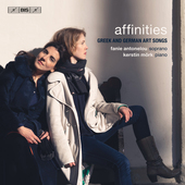 Album artwork for Affinities - Greek and German Art Songs / Antonelo