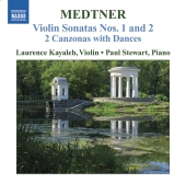 Album artwork for Medtner: Violin Sonatas nos 1 & 2