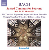 Album artwork for Bach: Sacred Cantatas for Soprano Nos. 51, 52, 84 