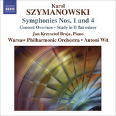 Album artwork for Szymanowski: Symphonies Nos. 1 and 4