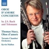 Album artwork for Bach & Telemann: Oboe d'amore Concertos Mallon