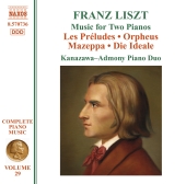 Album artwork for Liszt: Music for Two Pianos (Kanazawa/Admony)