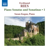 Album artwork for Ries: Piano Sonatas and Sonatinas Vol. 1 (Kagan)