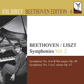Album artwork for Beethoven / Liszt: Symphonies Vol. 2 (Biret)